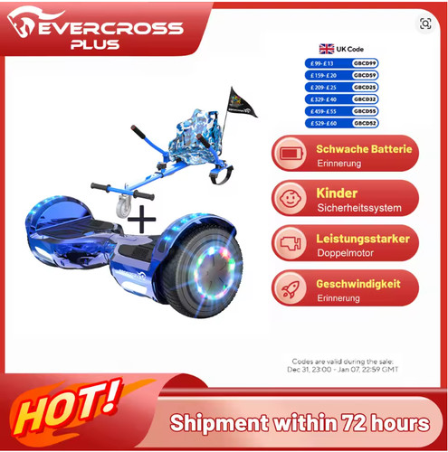 Hoverboard with seat evercross - with,