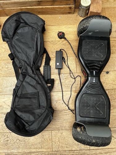 Black hoverboard with charger - hoverboard,